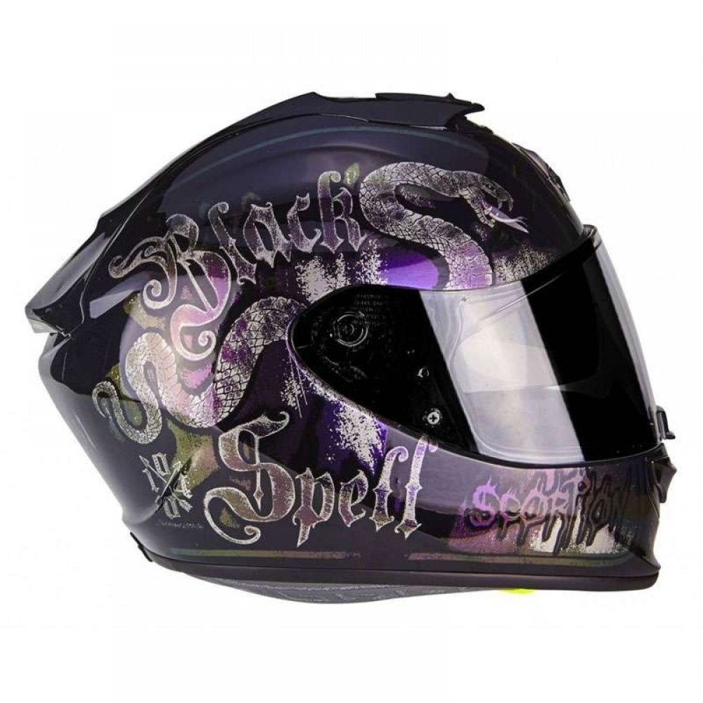 Scorpion Exo-1400 Air Blackspell Black Chameleon Full Face Helmet
